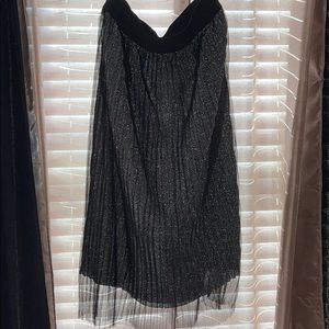 Pleated shimmery shirt